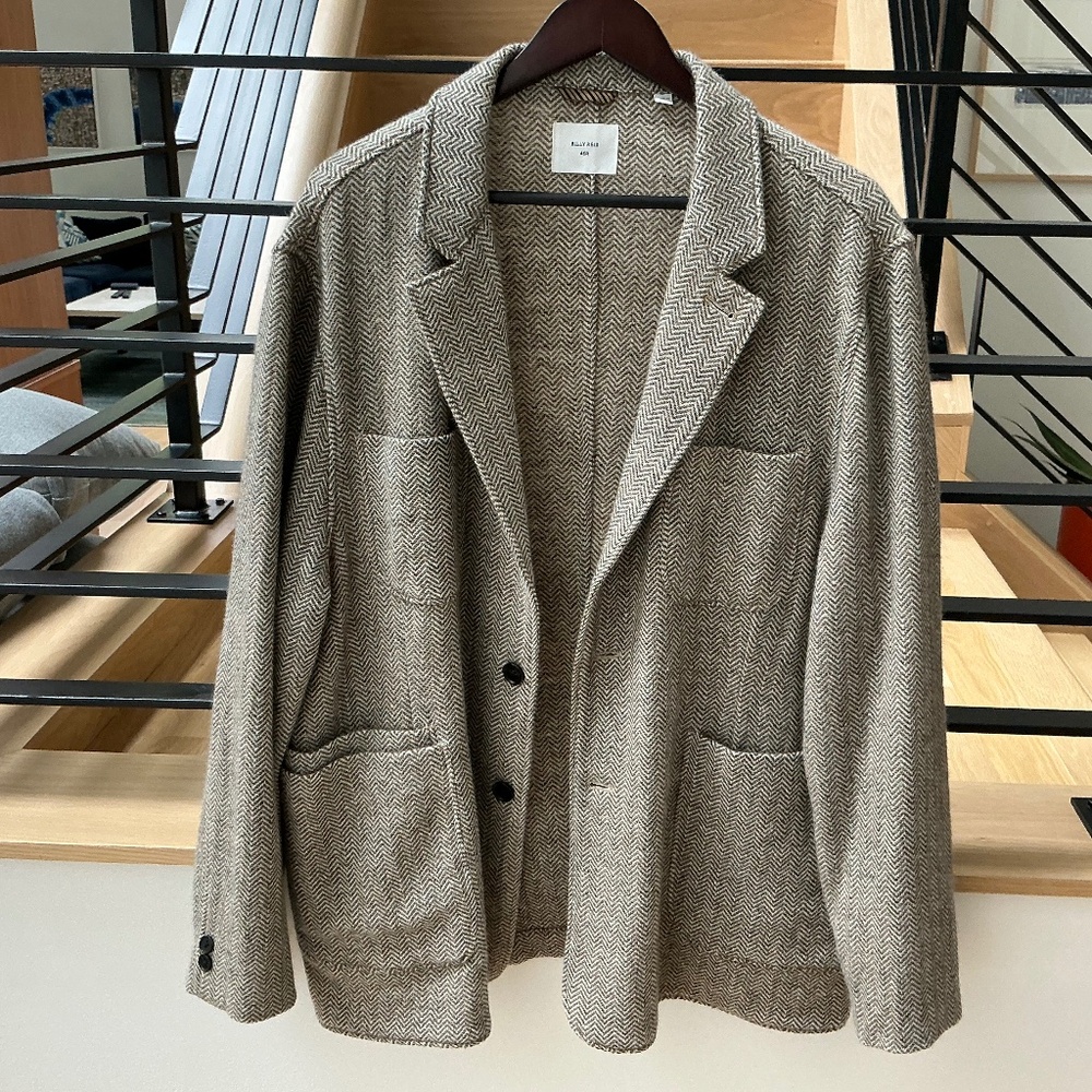 Billy Reid Herringbone Leo Jacket size 46R